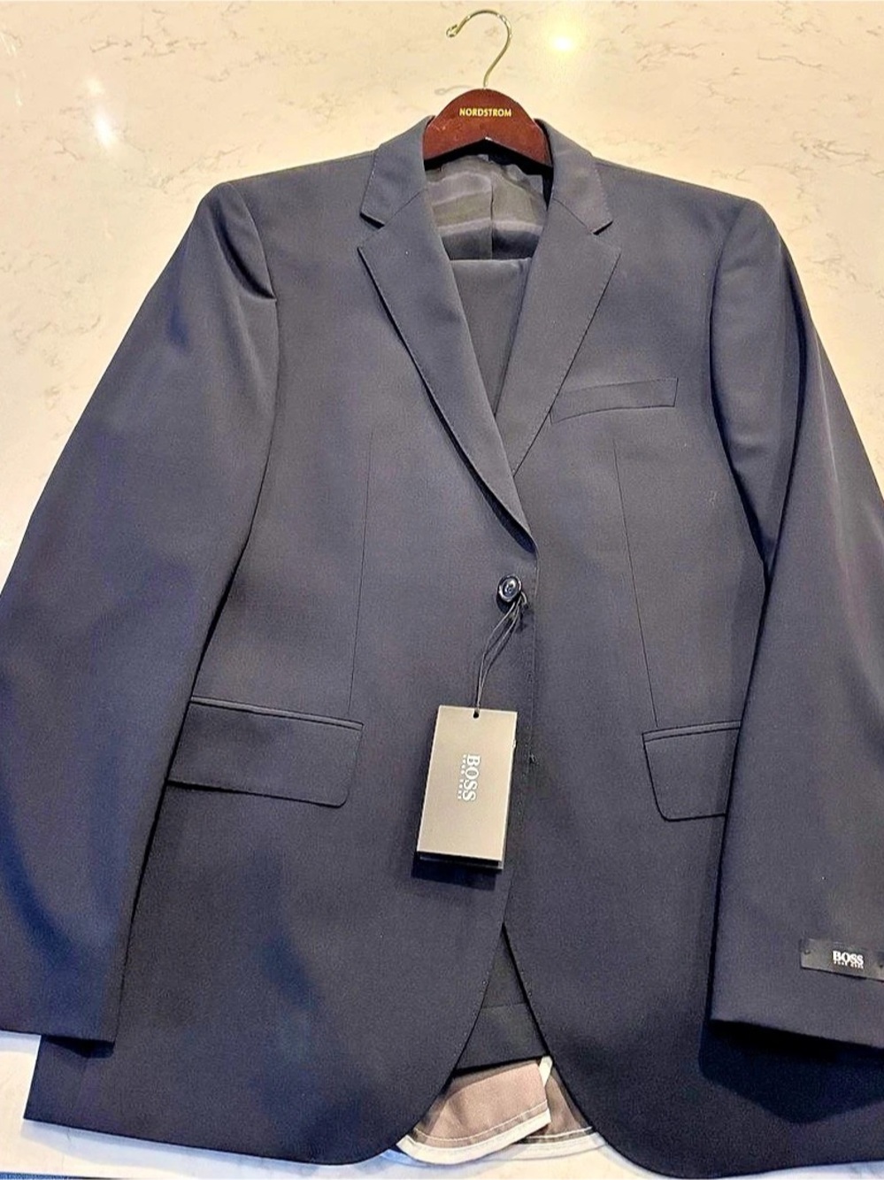 Hugo Boss The Jam75/Sharp3 1 Men's Dark Navy Blue Suit 38S NWT $795